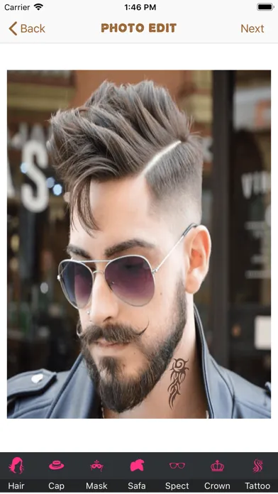 Zrzuty ekranu Beard Booth Photo Editor