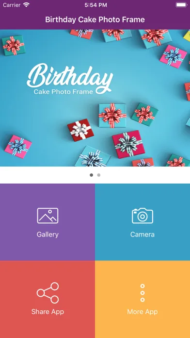 Screenshot di Birthday cake photo frame