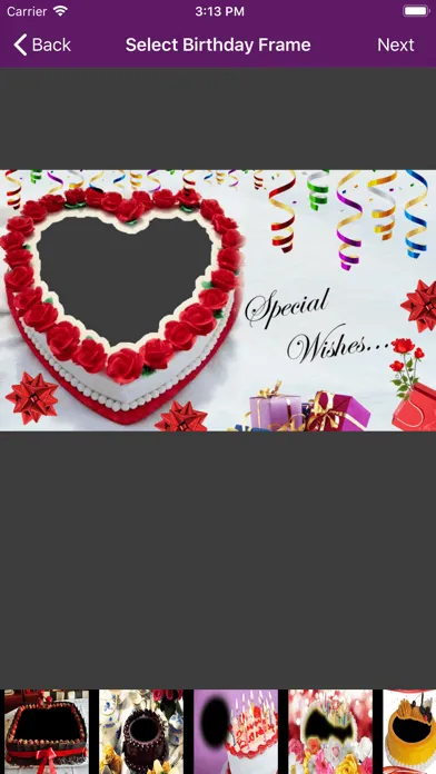Screenshot di Birthday cake photo frame