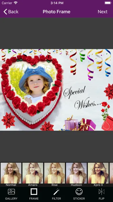 Screenshot di Birthday cake photo frame