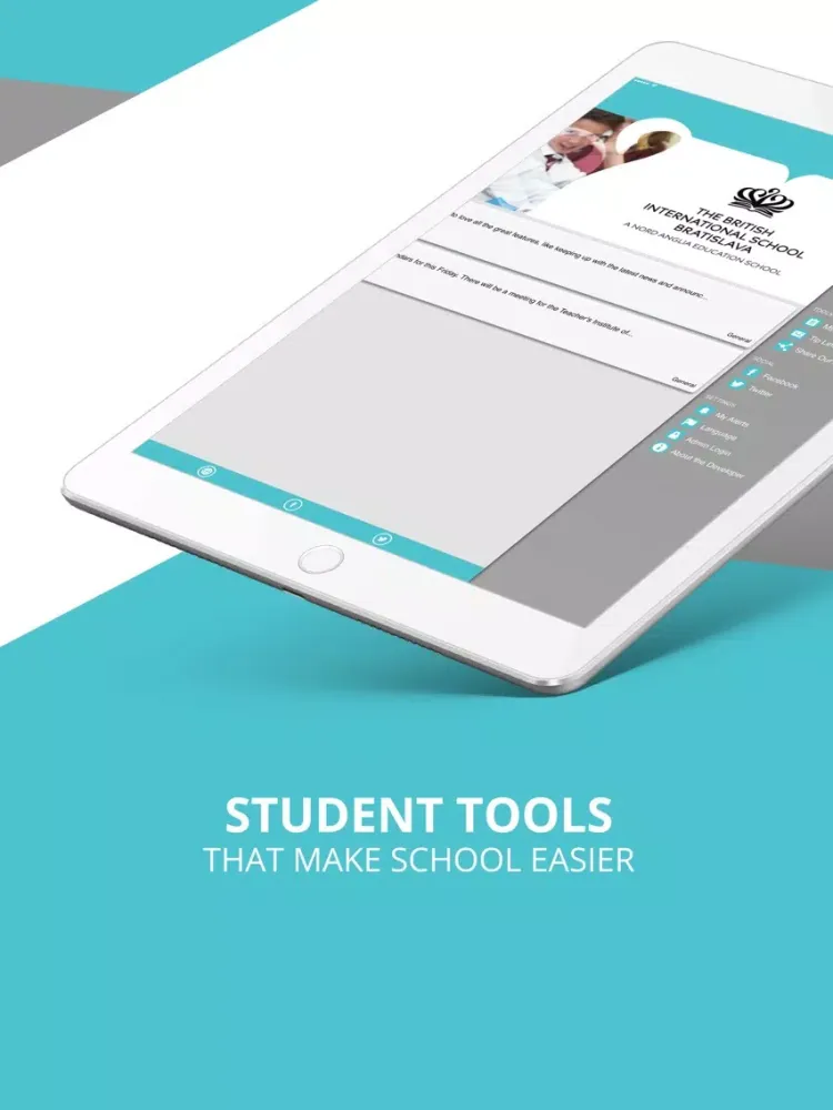 Ảnh chụp màn hình của British Intl School Bratislava iPad 