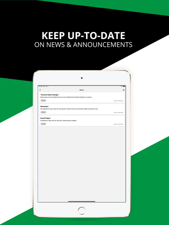 ภาพหน้าจอของ Bossier Elementary School iPad 
