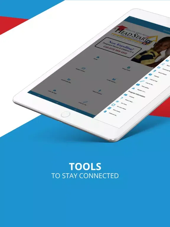 Tangkapan layar Cincinnati Headstart iPad 