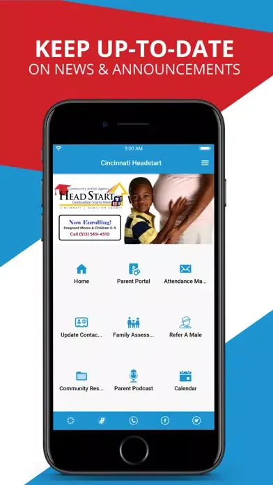 Tangkapan layar Cincinnati Headstart