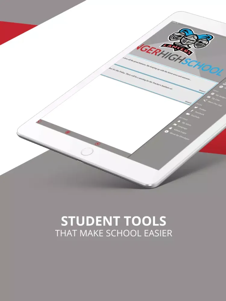 Ảnh chụp màn hình của Granger High School iPad 