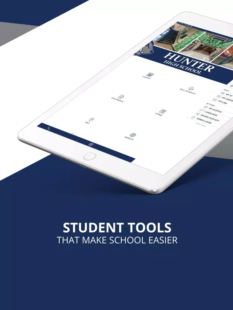 Capturas de tela do Hunter High School UT iPad 