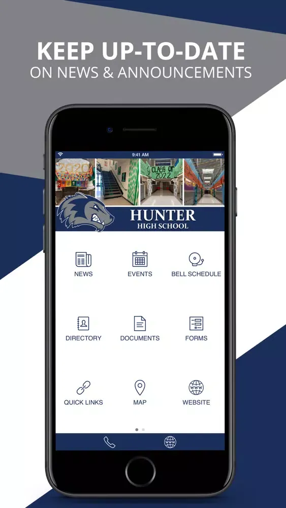 Capturas de tela do Hunter High School UT