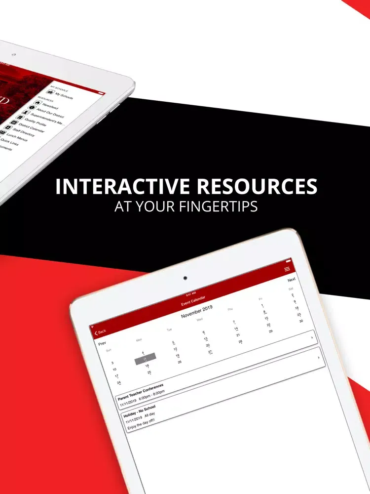 Capturas de pantalla de New Richmond School District iPad 