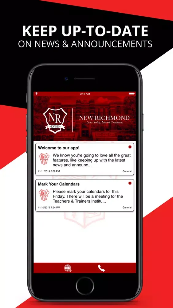 Capturas de pantalla de New Richmond School District