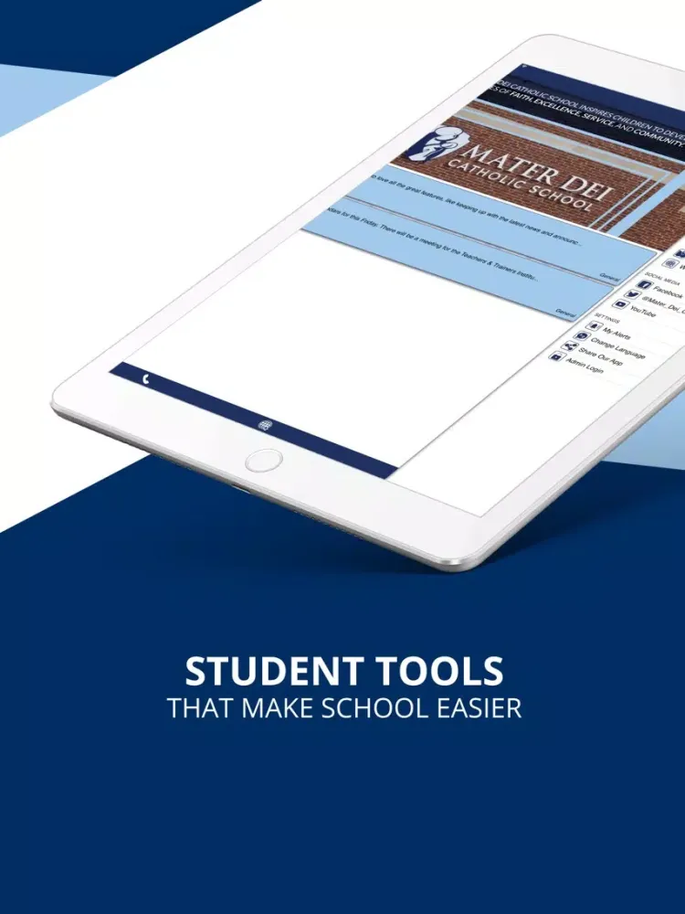 Mater Dei Catholic School iPad  Screenshots