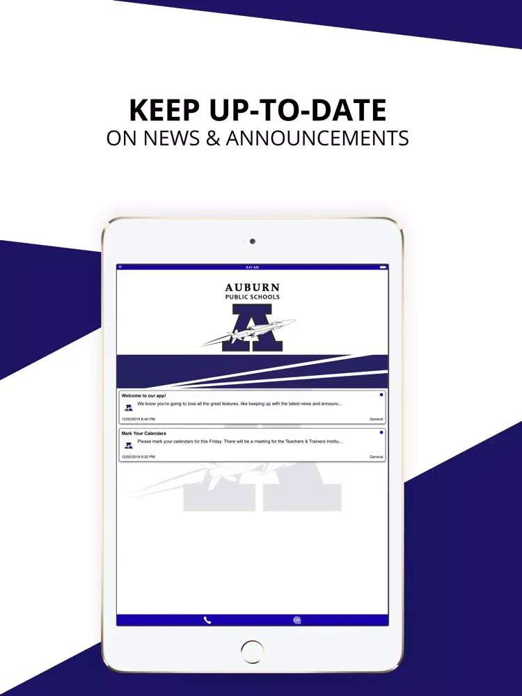 Ảnh chụp màn hình của Auburn Public Schools MA iPad 