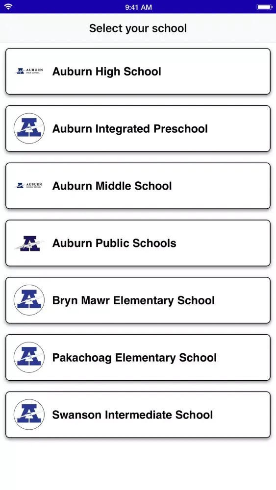 Ảnh chụp màn hình của Auburn Public Schools MA