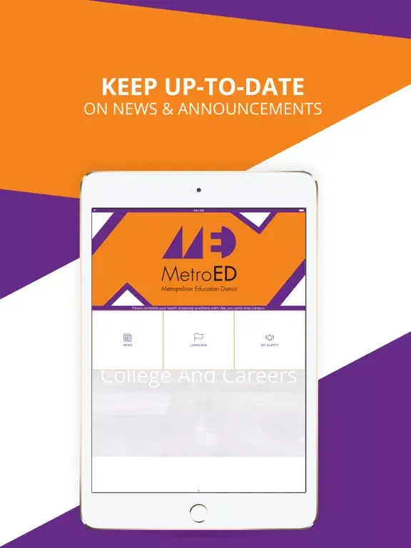 ภาพหน้าจอของ MetroED Health Screening iPad 