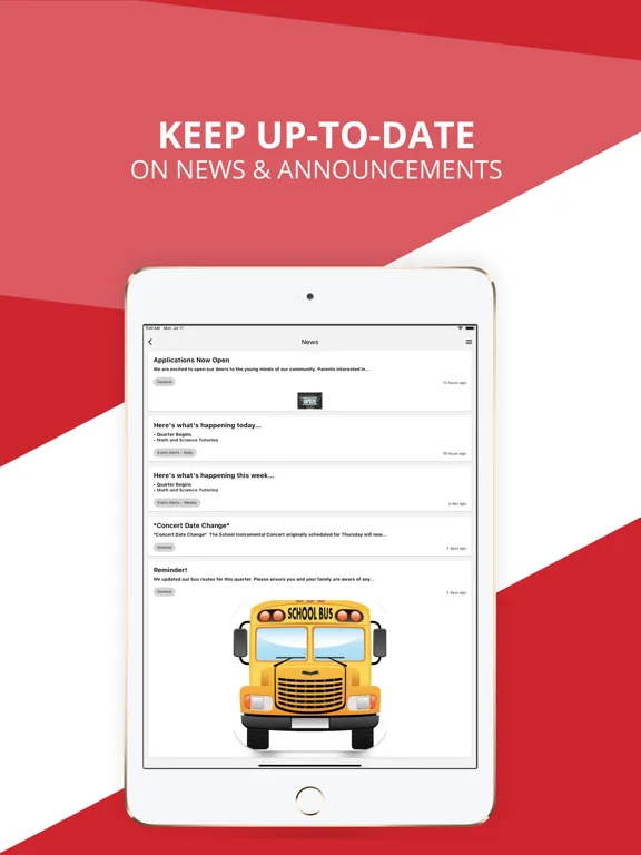 Ảnh chụp màn hình của Heritage High School iPad 