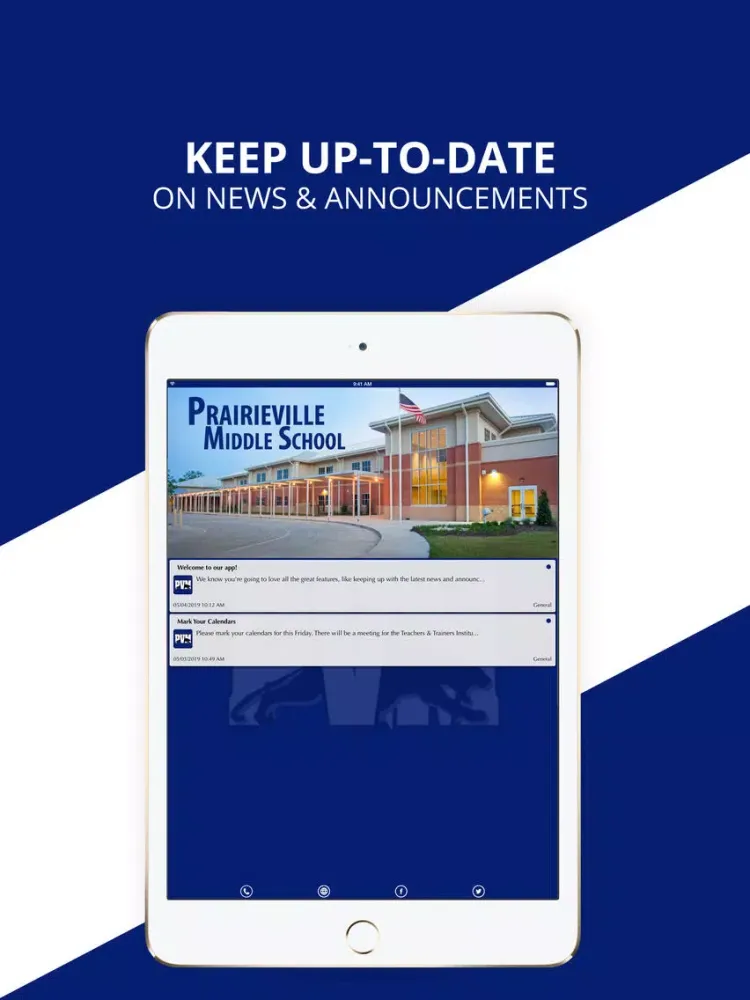 Prairieville Middle School iPad  Screenshots