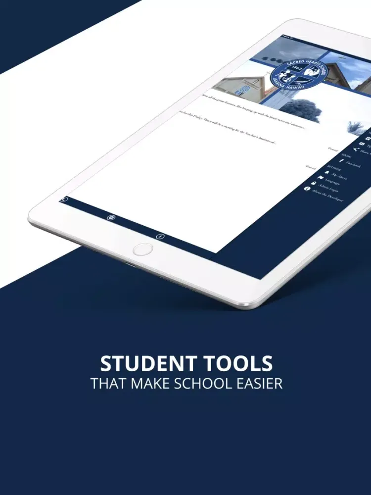 Captures d'écran de Sacred Hearts School iPad 