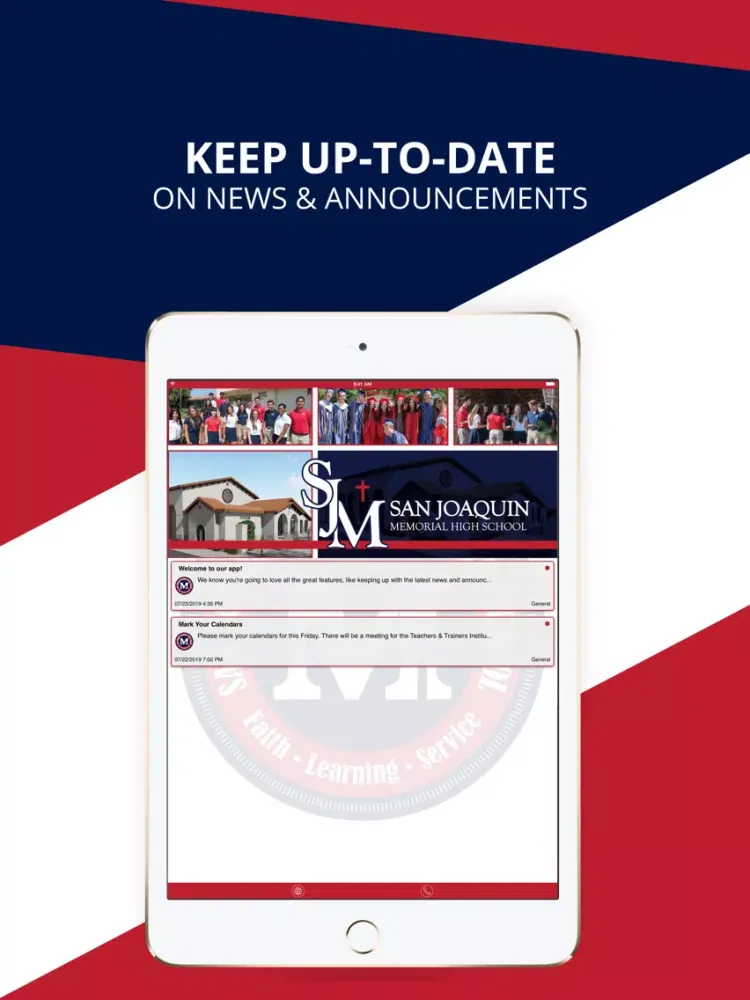 San Joaquin Memorial HS iPad  Screenshots