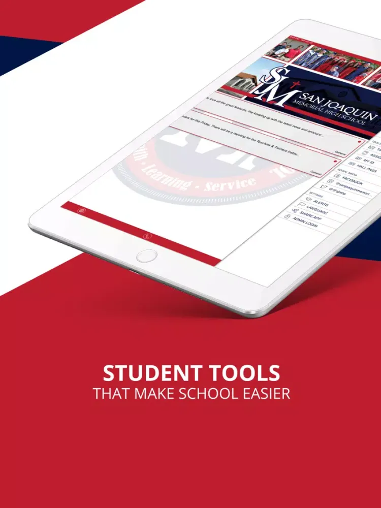 San Joaquin Memorial HS iPad  Screenshots