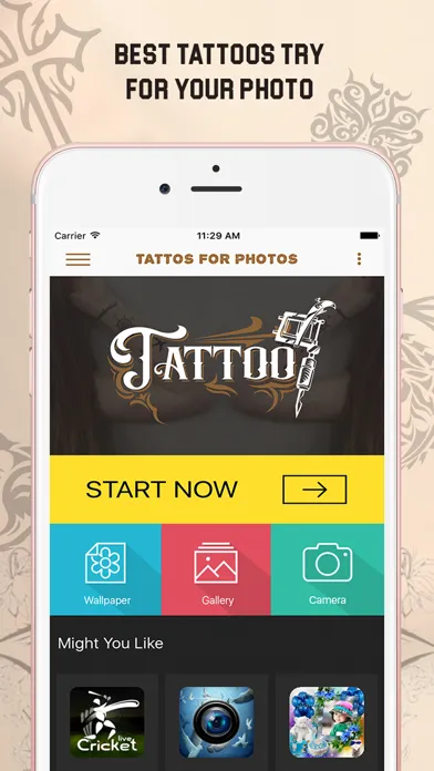 Capturas de tela do Tattoos my photo