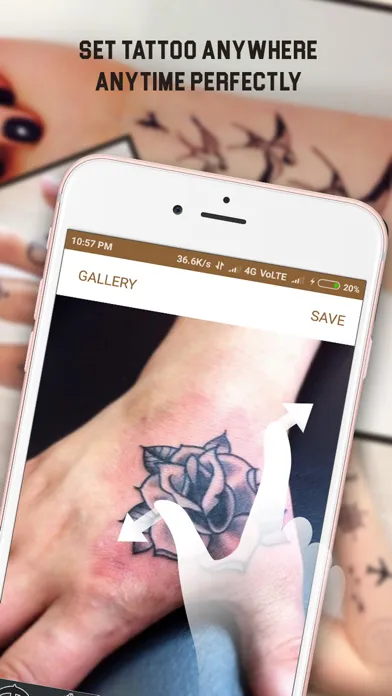 Capturas de tela do Tattoos my photo