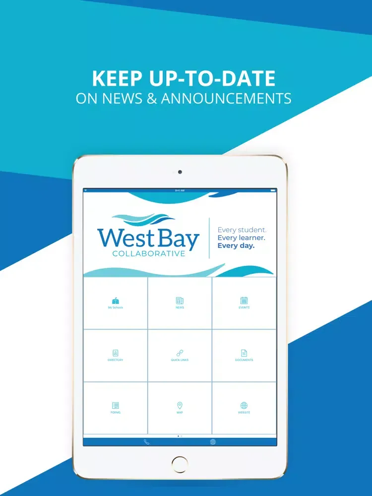 Tangkapan skrin West Bay Collaborative iPad 