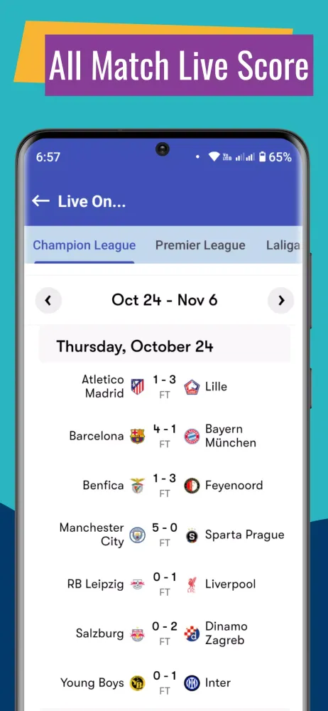 Champions League 2024/25 Live应用截图