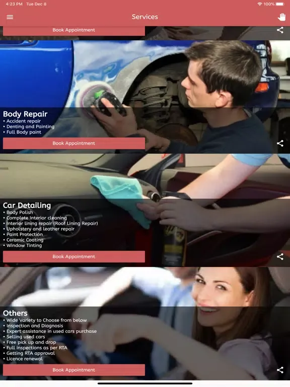 ภาพหน้าจอของ SiAna Auto iPad 