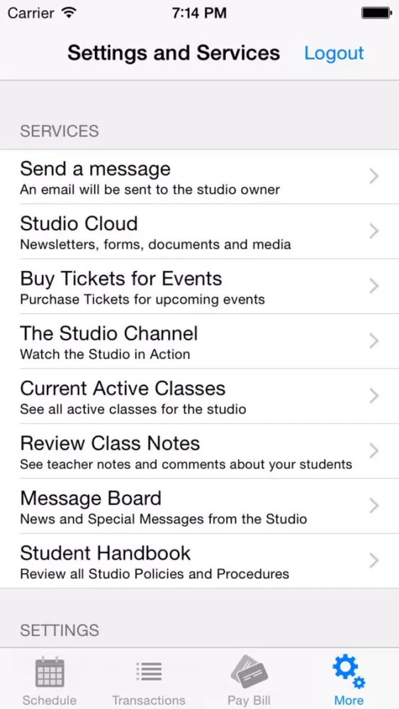 Screenshot di Center Stage Performing Arts