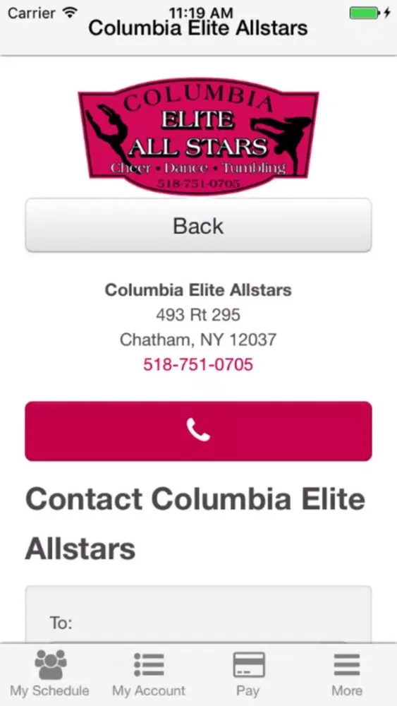 Columbia Elite Allstars 스크린샷