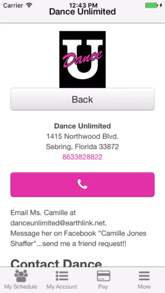 Ảnh chụp màn hình của Dance Unlimited FL