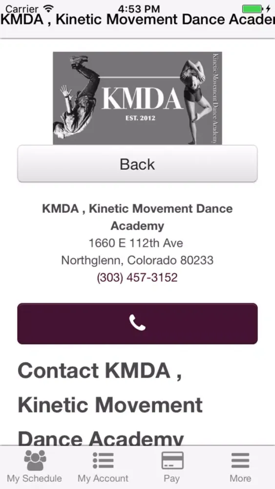 KMDA , Kinetic Movement Dance Academy স্ক্রিনশট