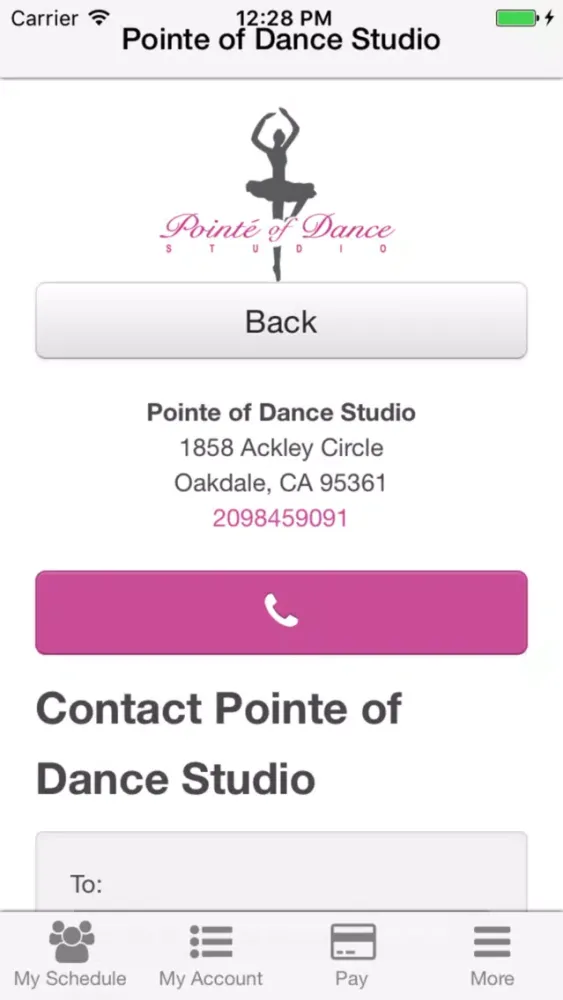 ภาพหน้าจอของ Pointe of Dance Studio