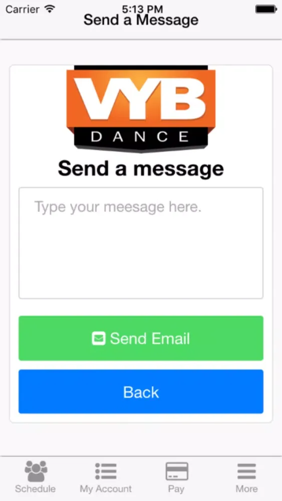 Zrzuty ekranu VYB Dance