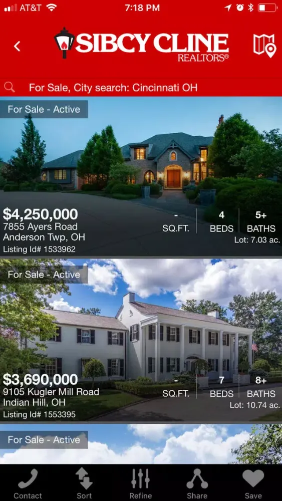 Capturas de pantalla de Sibcy Cline Home Search