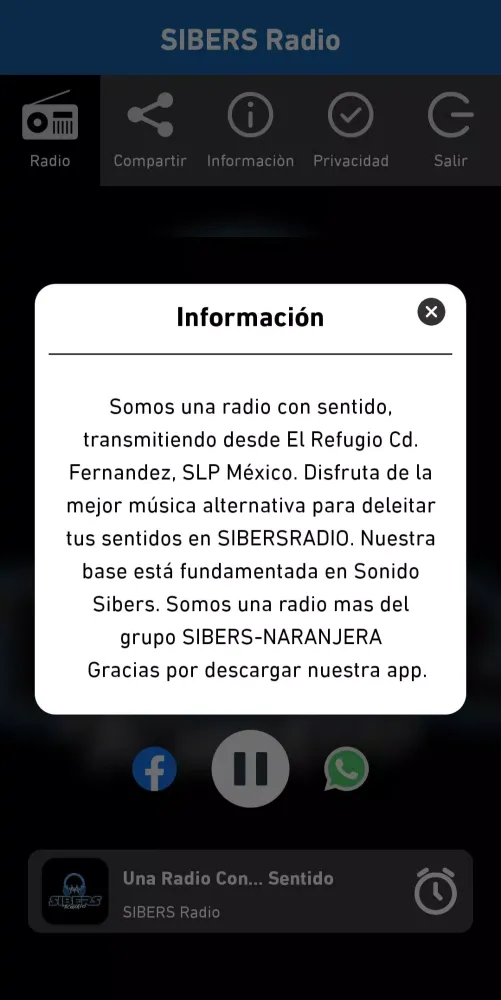 SIBERS Radio Screenshots