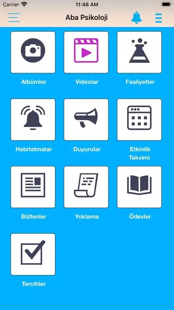 Aba Psikoloji سکرین شاٹس