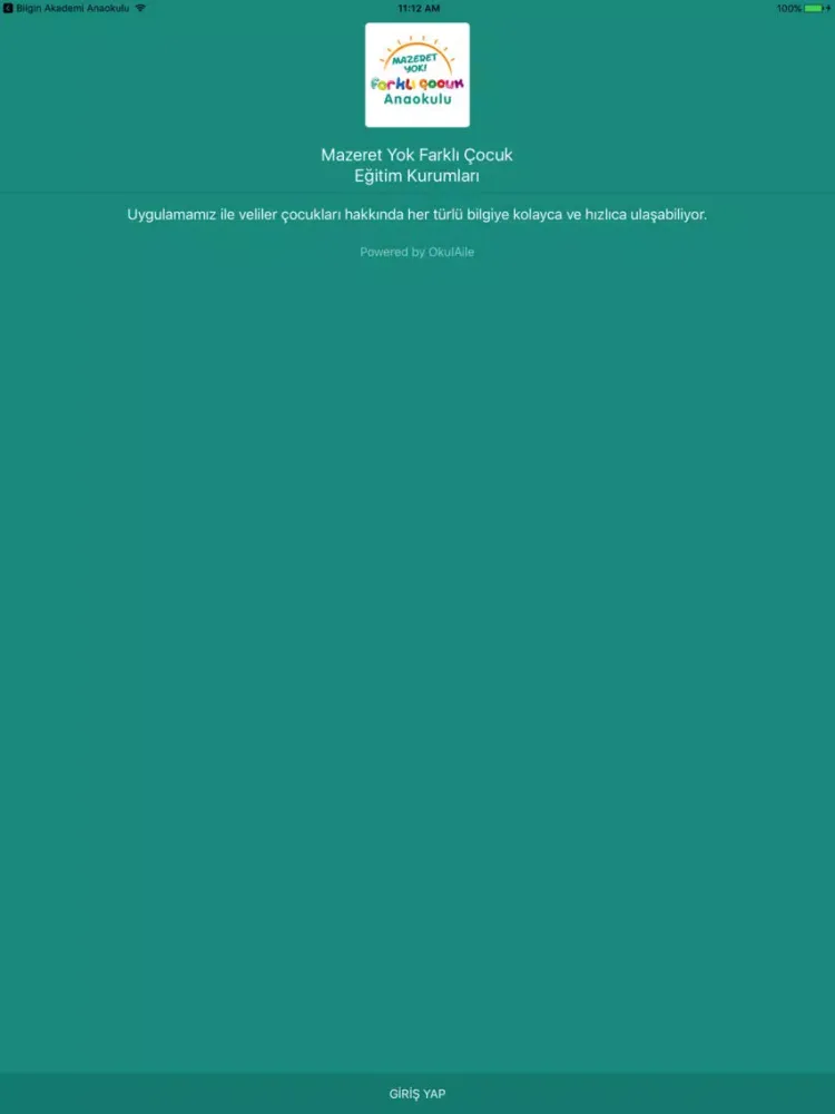 تصاویر Mazeret Yok Eğitim Kurumları iPad 