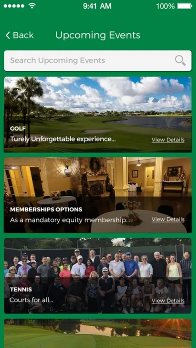 Capturas de tela do Green Valley Golf Group