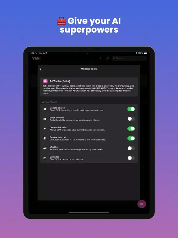 Yaki Chat iPad  سکرین شاٹس