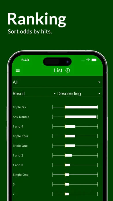 Sic Bo Dashboard: Casino App سکرین شاٹس