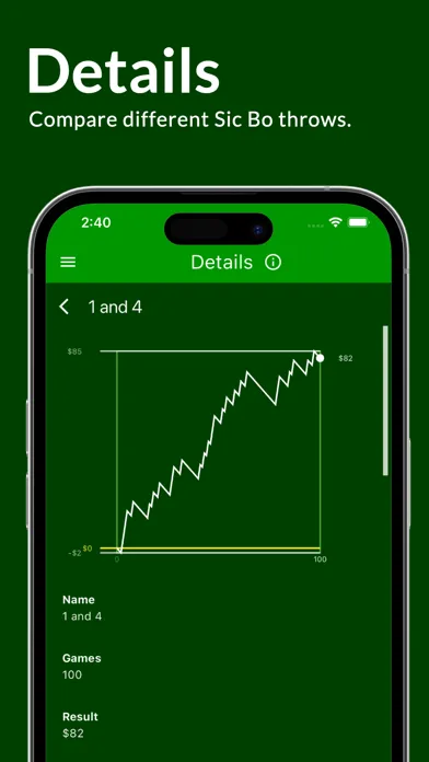 Sic Bo Dashboard: Casino App سکرین شاٹس
