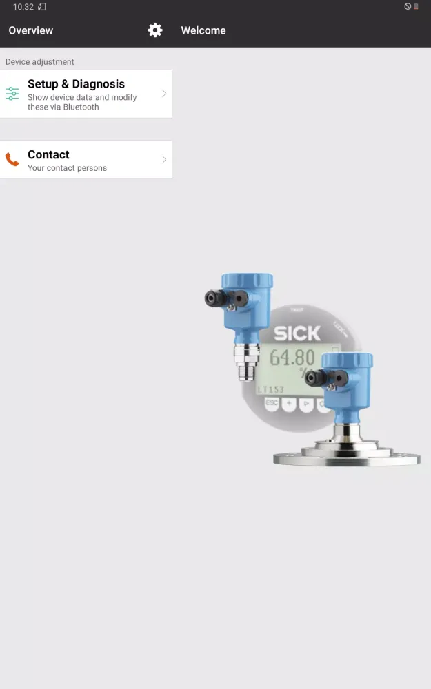Ảnh chụp màn hình của SICK Smart Assistant
