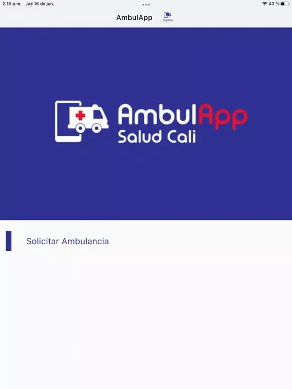 AmbulApp Salud Cali iPad  スクリーンショット