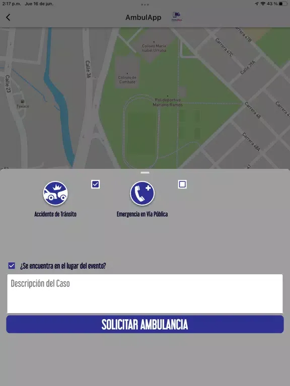 AmbulApp Salud Cali iPad  スクリーンショット