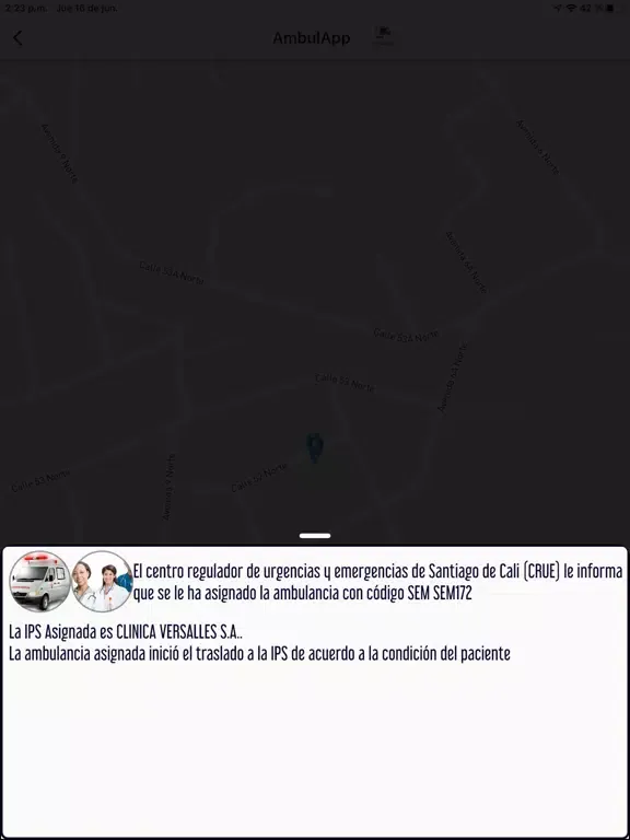 AmbulApp Salud Cali iPad  スクリーンショット