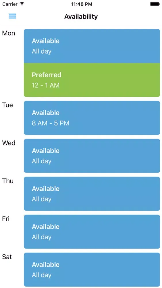 Tangkapan layar Employee Schedules by SICOM