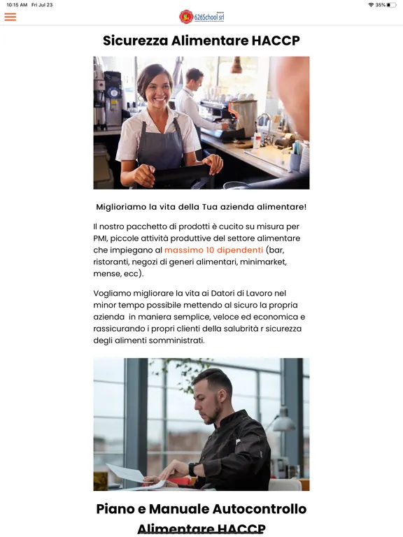 Captures d'écran de 626School Sicurezza sul Lavoro iPad 