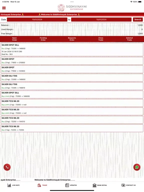 Capturas de pantalla de Siddhivinayak Enterprise iPad 