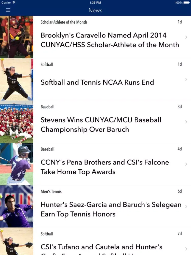 صور City University of New York Athletics - CUNY Conference iPad 