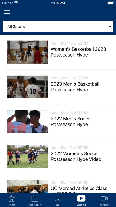Скриншоты UC Merced Athletics